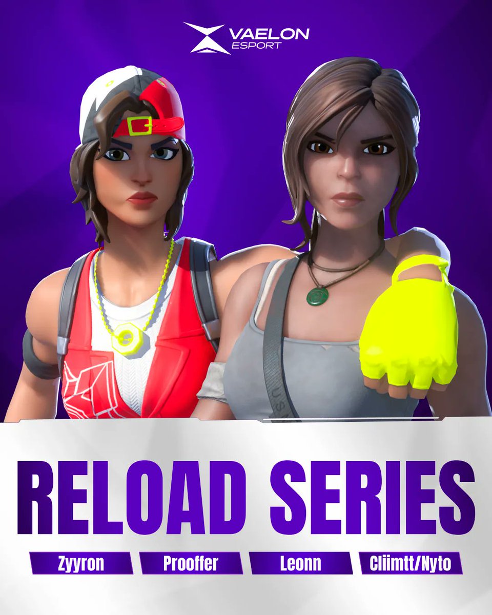 ⚔️ | Reload Elite Séries | Day 1 

On vise la qualification pour nos joueurs.

Venez les soutenir et nous encourager cela va pas être facile !

⏰ 19h–21h30

#VLNWIN💜🤍