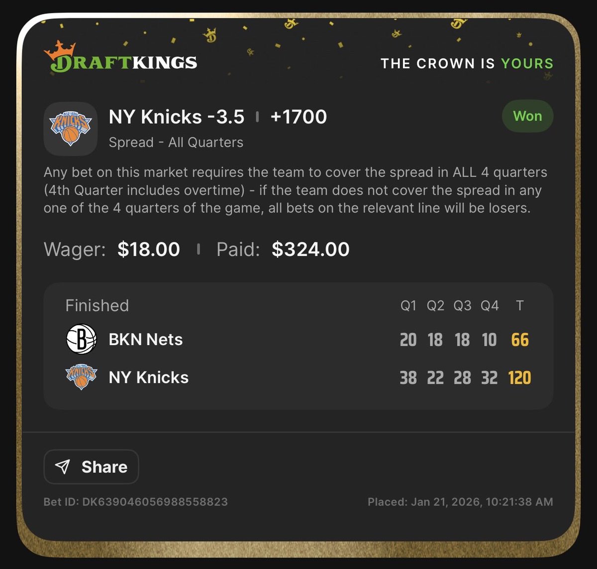 RodsPicks's tweet photo. Hit 4 days in a row now!! 🤑🤑🤑 https://t.co/92lsn8mDrs