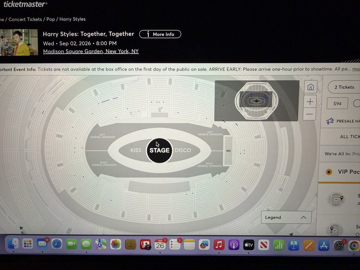 twlvclara's tweet image. got in the queue with only 5600 people ahead of me in the amex presale for msg and there’s already NOTHING left how is this even possible
