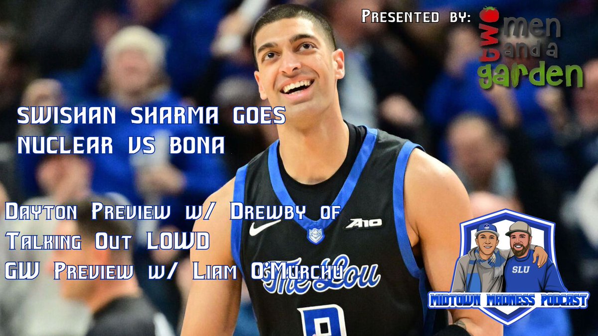 MidtownMadPod's tweet photo. 🚨New Episode🚨
 
🏀 Escape from Pittsburgh

🏀 swIsh Sharma Torches a Frigid Olean

🏀 George Washington Preview w/ @Liam_0__

🏀 Arch Baron Cup Round 1 Preview w/ @DrewbyW

📺 https://t.co/j3fcHPEA5G 

🍎 https://t.co/IiDUN5rQy8 

🟢 https://t.co/Tt4iyZz8Uq https://t.co/0wwHOBXKRW
