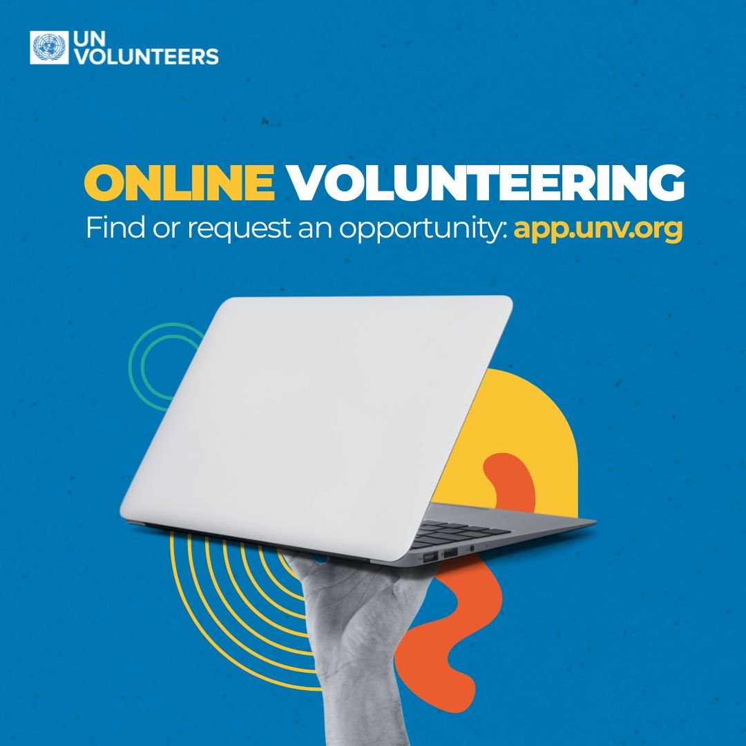 Online volunteering lets you put your skills to work.

🎨 Design
📊 Project development
✍️ Translation, writing, or editing
💻 Research
…and so much more

Find an opportunity or get support from an online volunteer.

Your starting point ▶️ app.unv.org