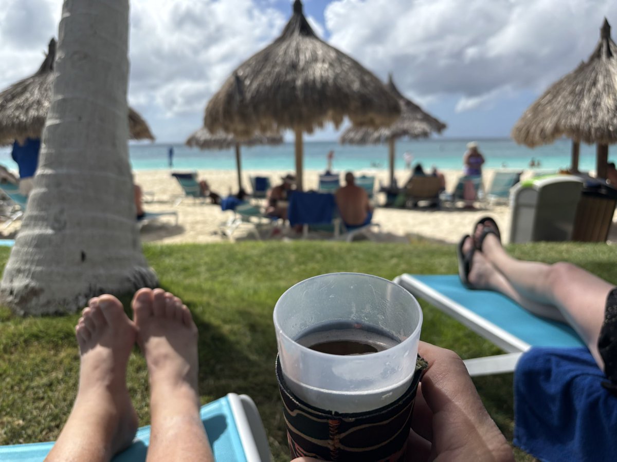 deadmargo's tweet photo. 1at full Day in Aruba. What else would we  be doing https://t.co/j5eLv098yq