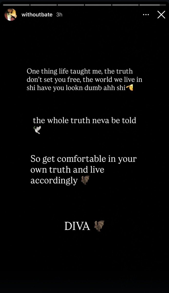 Ravensmusee's tweet image. Bate’s IG stories have been interesting the last few hours 👀