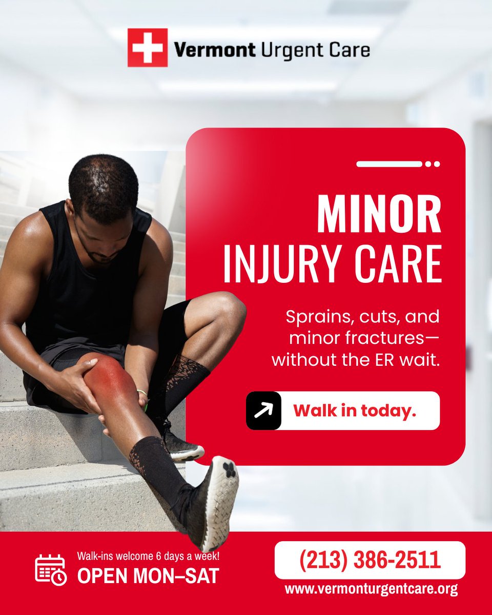 Don’t let a sprain, cut, or minor fracture slow you down! With Vermont Urgent Care, we’re all about getting you back on your feet fast—no long ER waits here.

📅 Book now: vermonturgentcare.org/schedule-appoi…

#VermontUrgentCare #FastRelief #HealthyLiving
🔗 bit.ly/4rKIhxz