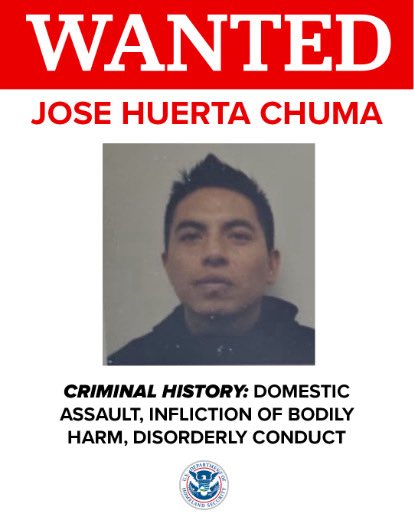 On January 24, in Minneapolis Border Patrol were obstructed by agitators as they tried to arrest Jose Huerta-Chuma, whose criminal history includes domestic assault to intentionally inflict bodily harm, disorderly conduct, and driving without a valid license.

This criminal