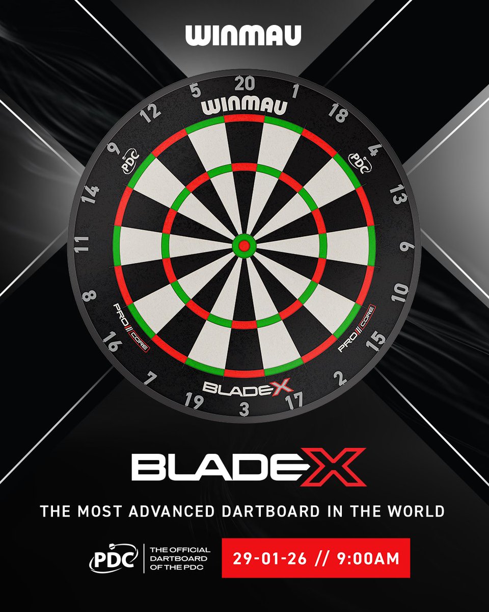 reddragondarts's tweet photo. Blade X: The Most Advanced Dartboard In The World.    29.01.26 https://t.co/3YZJsexZCX