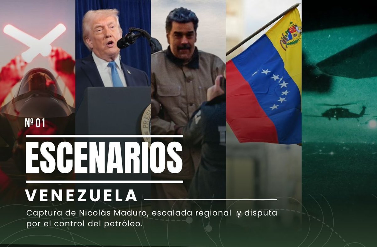 📌 Escenario Mundial presenta “Escenarios”, un nuevo formato editorial para entender hechos complejos con mirada geopolítica.

La primera edición pone el foco en Venezuela: el quiebre regional tras la captura de Nicolás Maduro, la escalada posterior y la disputa por el petróleo