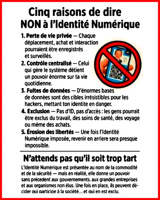 BlemontD's tweet photo. Et la 6eme raison :
Les voleurs n'ont plus besoin de casser la porte pour entrer chez nous, cette société du tout numérique est folle, tous les sites sont piratés mais personne ne vous le dira. https://t.co/83b49thZjo