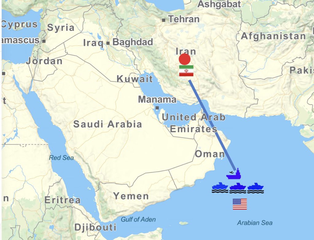 usa कितनी स्कीम में है देखो . 

USS अब्राहम लिंकन कैरियर स्ट्राइक ग्रुप ओमान के दक्षिण-पूर्वी तट के पास रखा गया 

अब मैप में देखो , क्या खेल चल रहा है . अब्राहम ईरान की स्ट्राइक रेंज में है 

लेकिन अमेरिका ने देखो क्या खेला है . अब्राहम को खाड़ी के पीछे रखा है ताकि एंटी-शिप