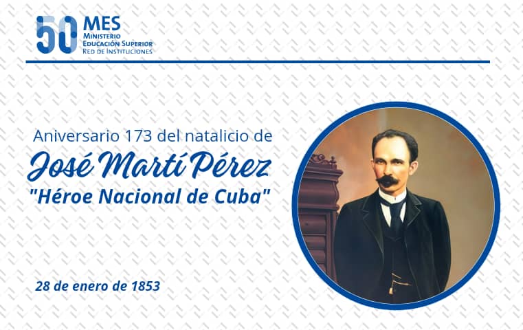 🇨🇺 #Hoy conmemoramos el 173 aniversario del natalicio de José Martí, nuestro Héroe Nacional. Cuba y toda América rinden homenaje al más universal de sus hijos.

Nos enseñó que "Ser cultos es el único modo de ser libres".

¡Honor y gloria eterna a nuestro Apóstol!

#MartíVive