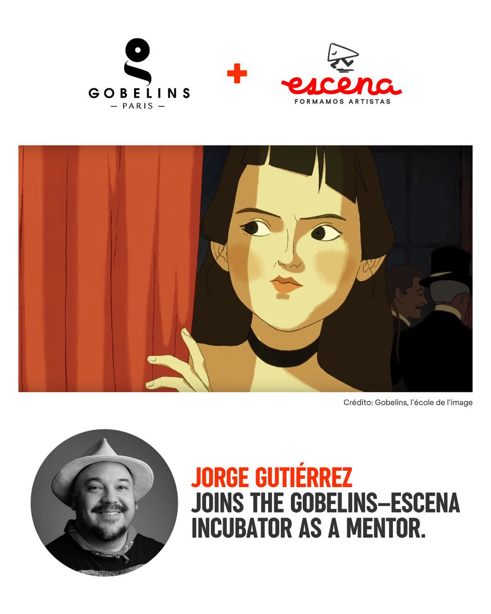 De los mundos de “Maya and the Three” y de “The Book of Life” <a href="/mexopolis/">Jorge R. Gutierrez</a> se une como mentor en la incubadora <a href="/gobelins_paris/">GOBELINS Paris</a> –Escena. 💪🔥

From the worlds of “Maya and the Three” and “The Book of Life”, <a href="/mexopolis/">Jorge R. Gutierrez</a> now joins the <a href="/gobelins_paris/">GOBELINS Paris</a> –Escena incubator as a mentor. 👏⭐️