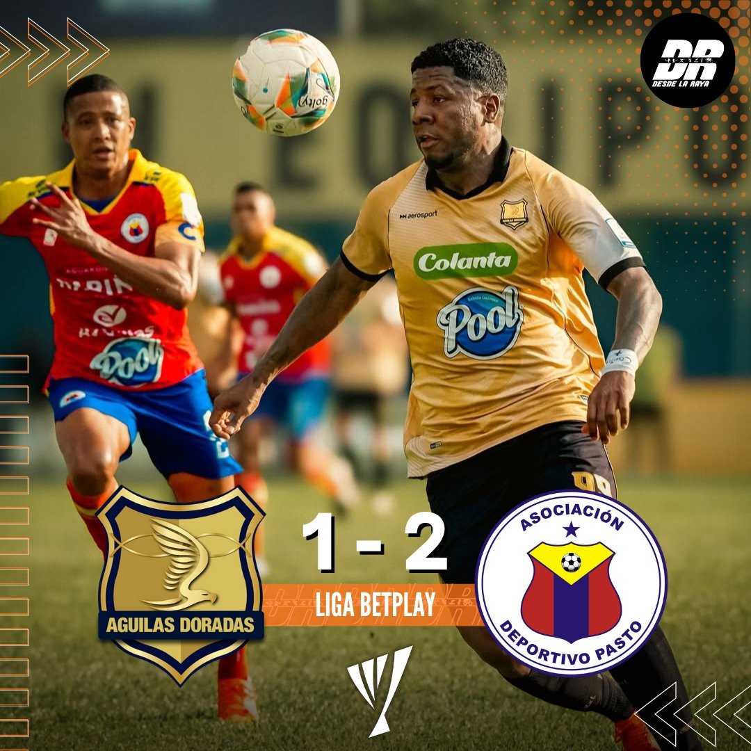 ÁGUILAS ESTRENÓ EL CINCUENTENARIO CON UNA DERROTA ❌🦅

En la segunda fecha de la Liga BetPlay, Águilas Doradas recibió a Deportivo Pasto en el Estadio Cincuentenario de Medellín, donde el cuadro volcánico se llevó tres puntos  en condición de visitante.

📸: <a href="/AguilasDoradas/">Águilas Doradas</a>