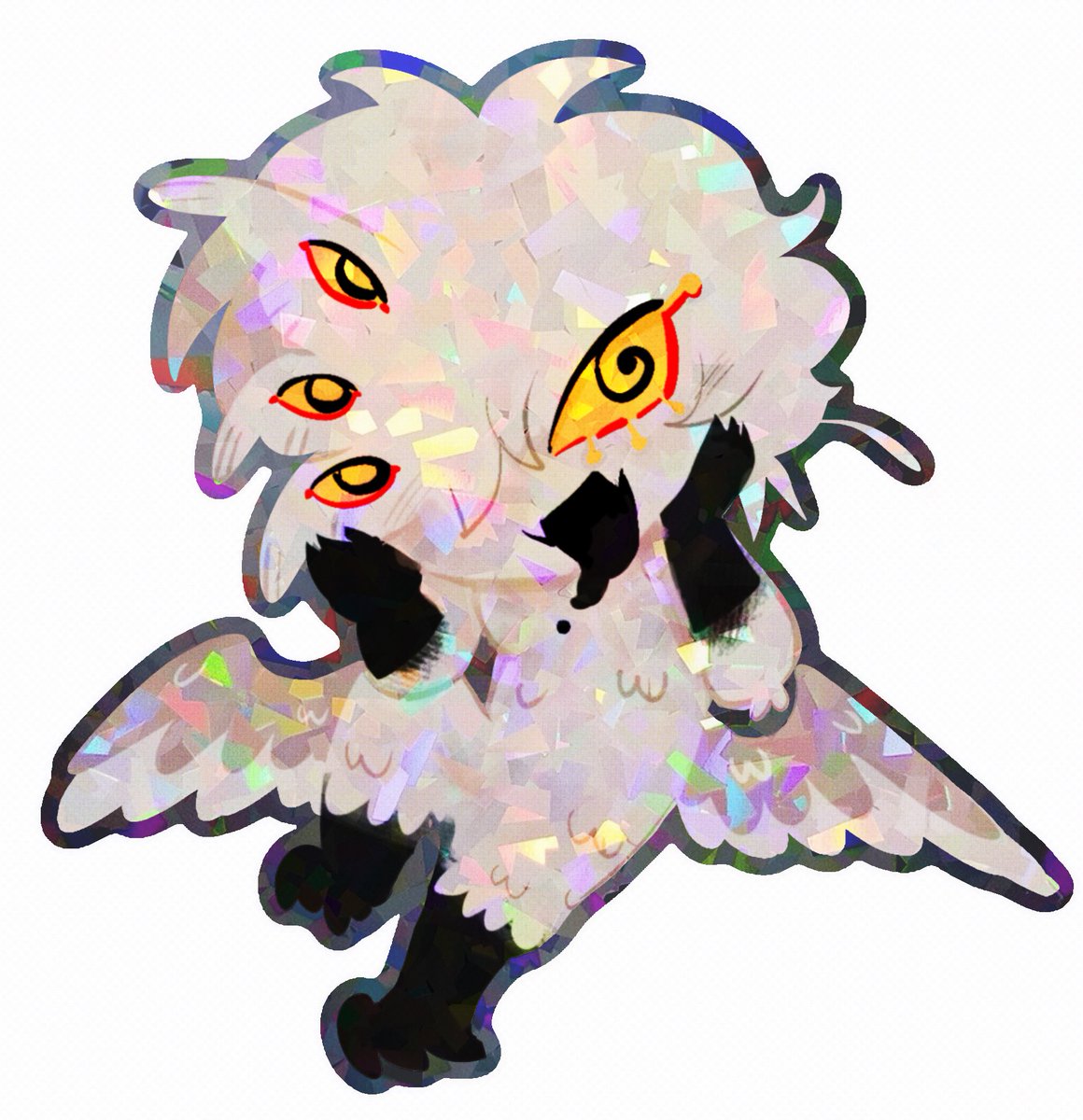 Experimental sticker texture