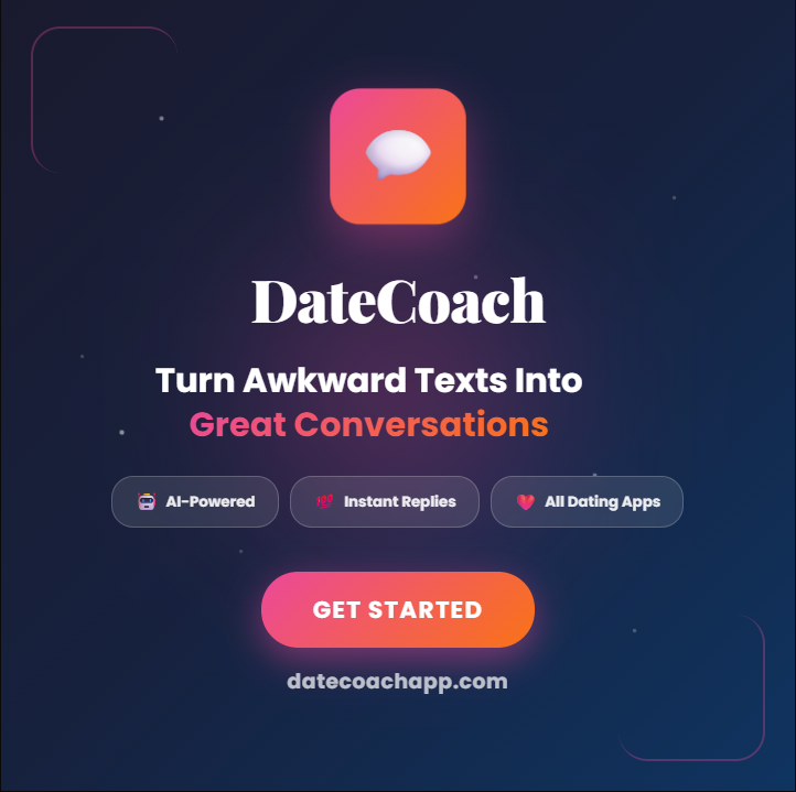masterit_co's tweet photo. Stop sending dry texts 😬
DateCoach = Your AI wingman for Tinder, Hinge &amp; more
✨ Perfect responses, every time 🚀 Boost your confidence 💬 Actually get replies
https://t.co/LL6MGUeCAT

#DatingTips #ModernDating #DateCoach https://t.co/lVXE6g5yP4
