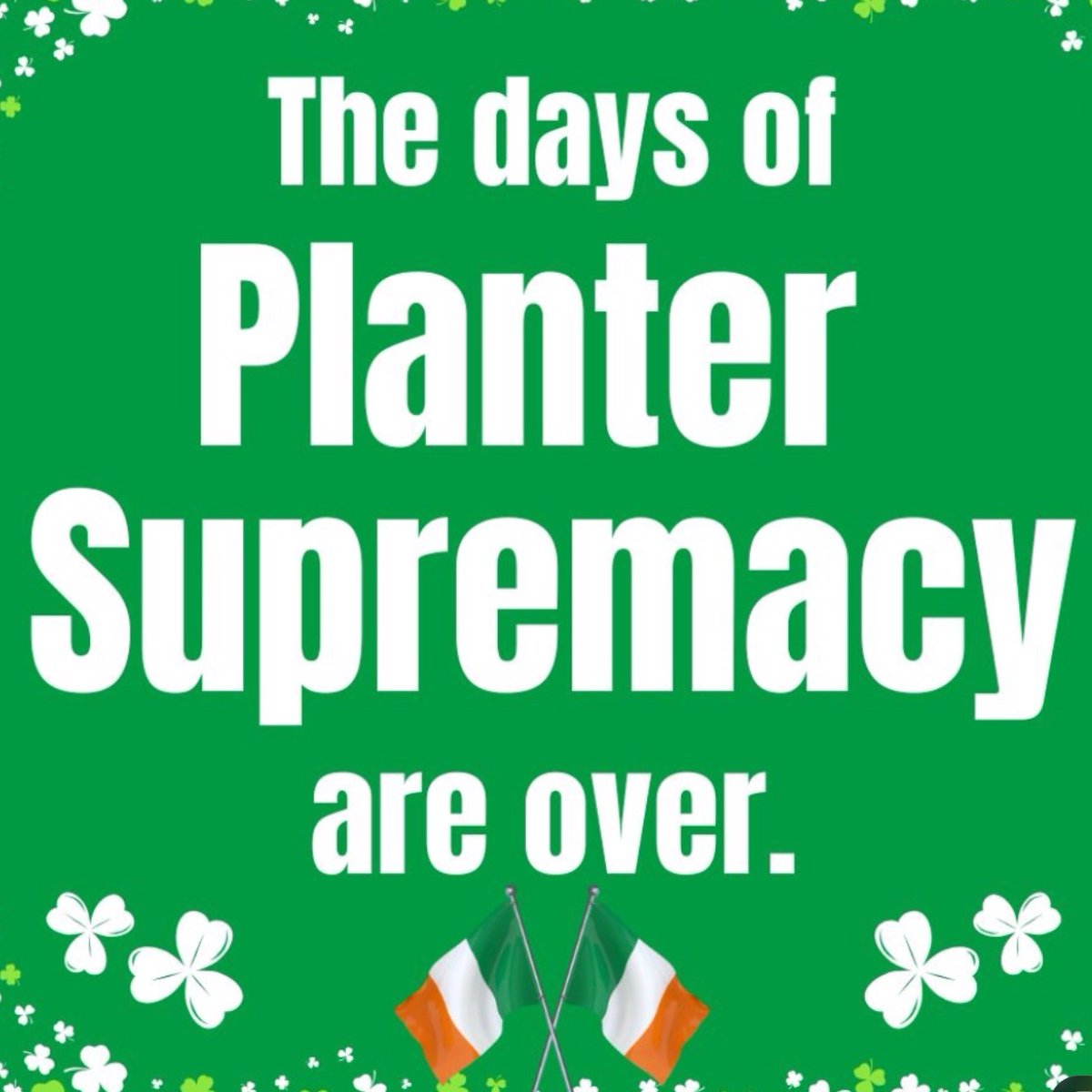 Greenwytch3's tweet image. I have replied to you numerous times and said the Planter nation is finished in the occupied six counties it’s going to be slow and painful 😥 The ENGLISH want you gone fella that’s FACT 💯