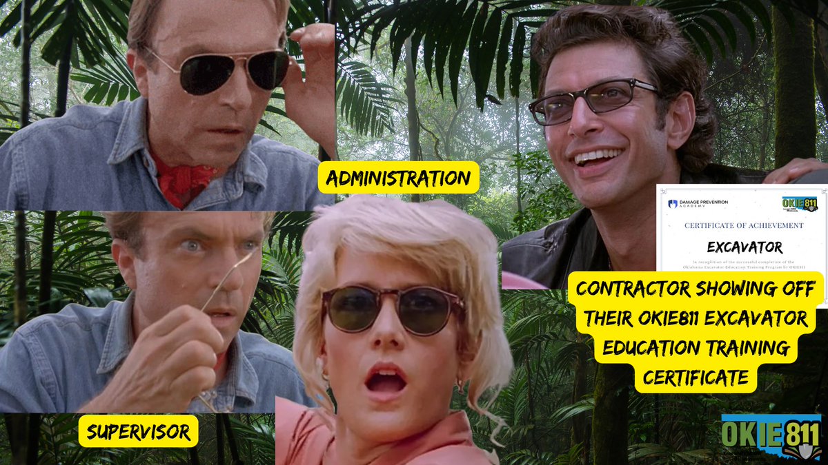 Your excavation may be delayed by the snow, but you don't have to be a fossil. Hop online and earn your OKIE811 Excavator Education Training Certificate! It's a great way to build excavation safety skills, and IT'S FREE!

💻 Login today to learn more: okie811.talentlms.com/plus/