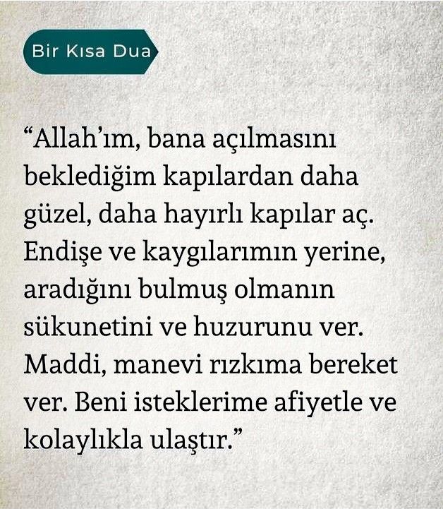 Dua kaderi değiştirir.