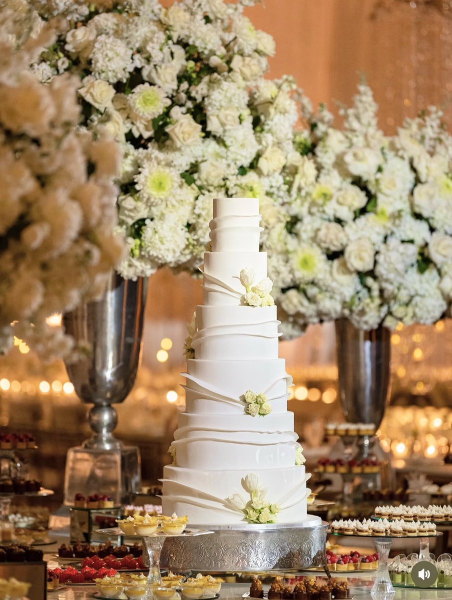 Starting the week surrounded by sweetness. 😋🎂

📸 @jesuseventdesign 

#EddasCakes #WeddingCake