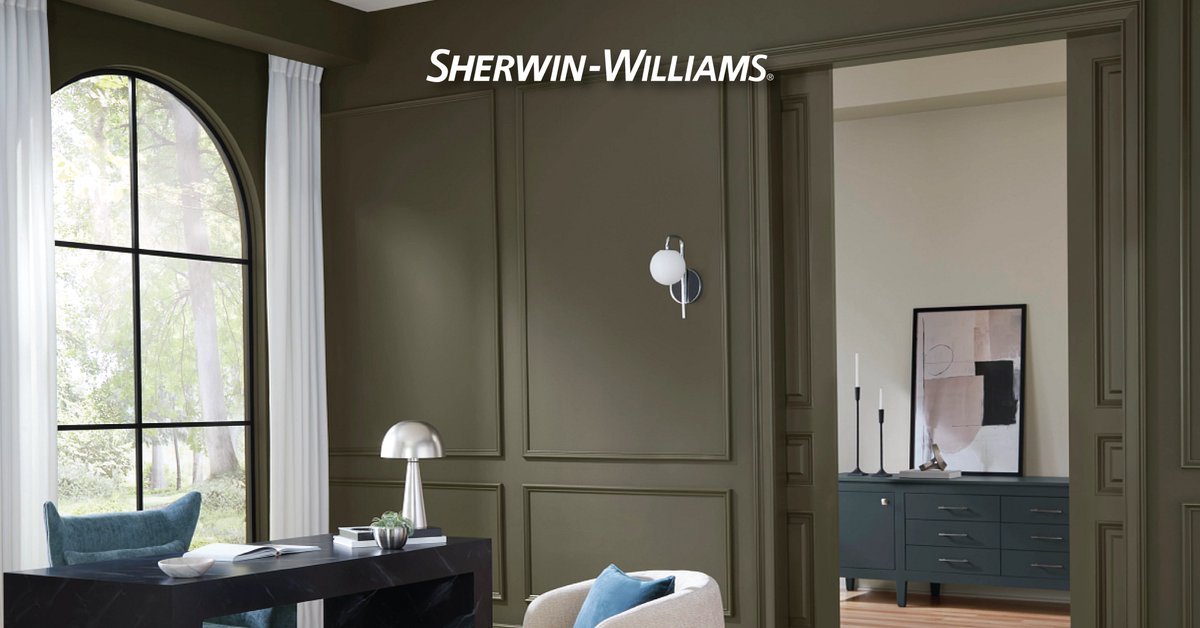 SherwinCA's tweet image. 🎍#GardenGate SW 6167 es el #ColordelMes de #enero. Un verde profundo y sereno, ideal para oficinas en casa y salas de estar sofisticadas.