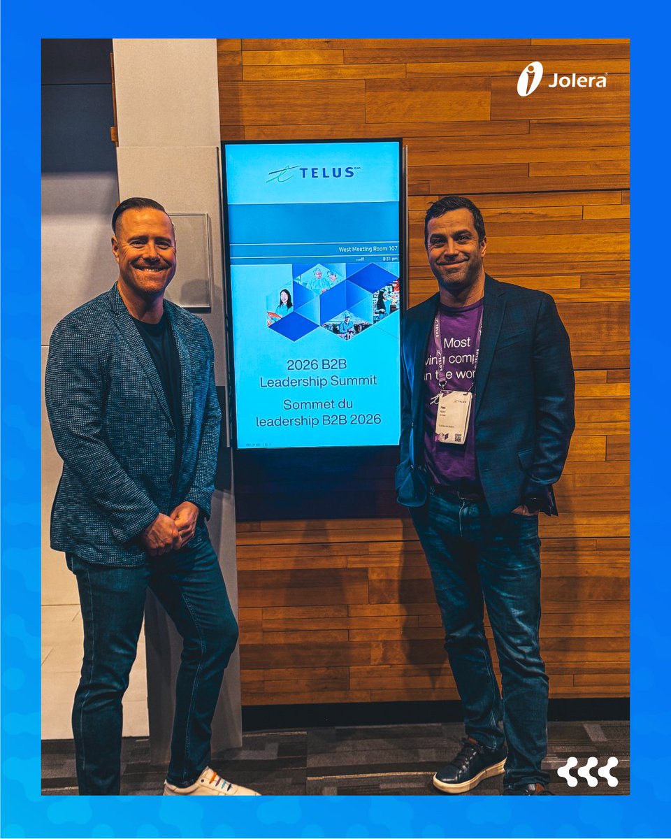 Great energy at the <a href="/TELUS/">TELUS</a> leadership event last week. Strong momentum, real collaboration, and a clear focus on execution and scale. Proud to be a premier sponsor and 10 years into a growing partnership with TELUS.

Curious? Read more here: 👇
jolera.com/jolera-at-telu…