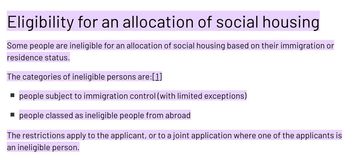 robblackie's tweet image. A straight out lie from Danny Krueger MP at Reform's event today.

He said that asylum seekers go straight to the top of the council housing list.

In fact they are *banned by law* from accessing council housing.

Further details on Shelter's website here: england.shelter.org.uk/professional_r…