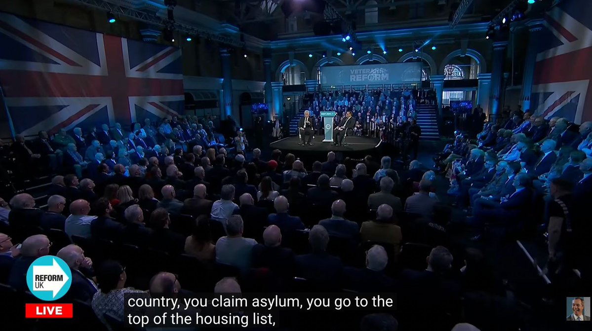 robblackie's tweet image. A straight out lie from Danny Krueger MP at Reform's event today.

He said that asylum seekers go straight to the top of the council housing list.

In fact they are *banned by law* from accessing council housing.

Further details on Shelter's website here: england.shelter.org.uk/professional_r…