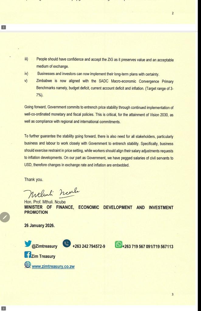 PRESS STATEMENT ON  PRICE STABILITY: SINGLE DIGIT INFLATION