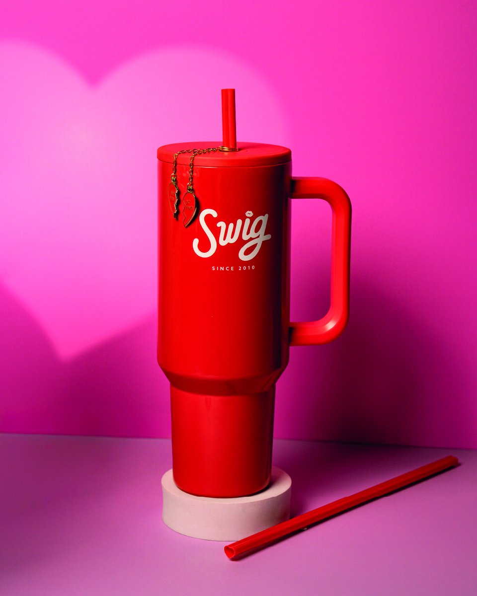 swig_drinks's tweet photo. SURPRISE!🎊 The Lover’s Club Collection 💕 Available TOMORROW at 10AM MT!🔥 This is my best work yet, featuring:
💋 Scarlett Kiss Tumbler - a romantic, limited edition, high gloss tumbler available in 32oz & 44oz sizes
💔 Two Piece Best Friends Charm - included with every tumbler is my best friends charm, one piece for you & the other for someone special
❣️Heart Shaped Straw - a custom heart-shaped straw that makes every sip that much more special
🥰 Swig Lover’s Club Hoodie - made with my signature butter blend fabric, this cozy hoodie mixes luxurious embroidery and printed graphics perfectly! Plus you’ll find secret kisses hidden inside your hood!😘
💌 Valentine’s Exchange Cards - a pack of 20 exchange cards for your classmates, friends, coworkers! Each card includes a FREE 16oz Dirty Soda or Refresher designed for easy gifting & sharing!

Comment or DM me “LOVER” to get reminded when this collection drops tomorrow!⏳

The FULL Lover’s Club Collection is available ONLINE on January 27th at 10AM MT.🔥 The Scarlett Kiss Tumbler with Friendship Charm & Heart-Shaped Straw is available IN STORES while supplies last starting 1/27/26.💋 Exchange cards, hoodies & more available exclusively online!