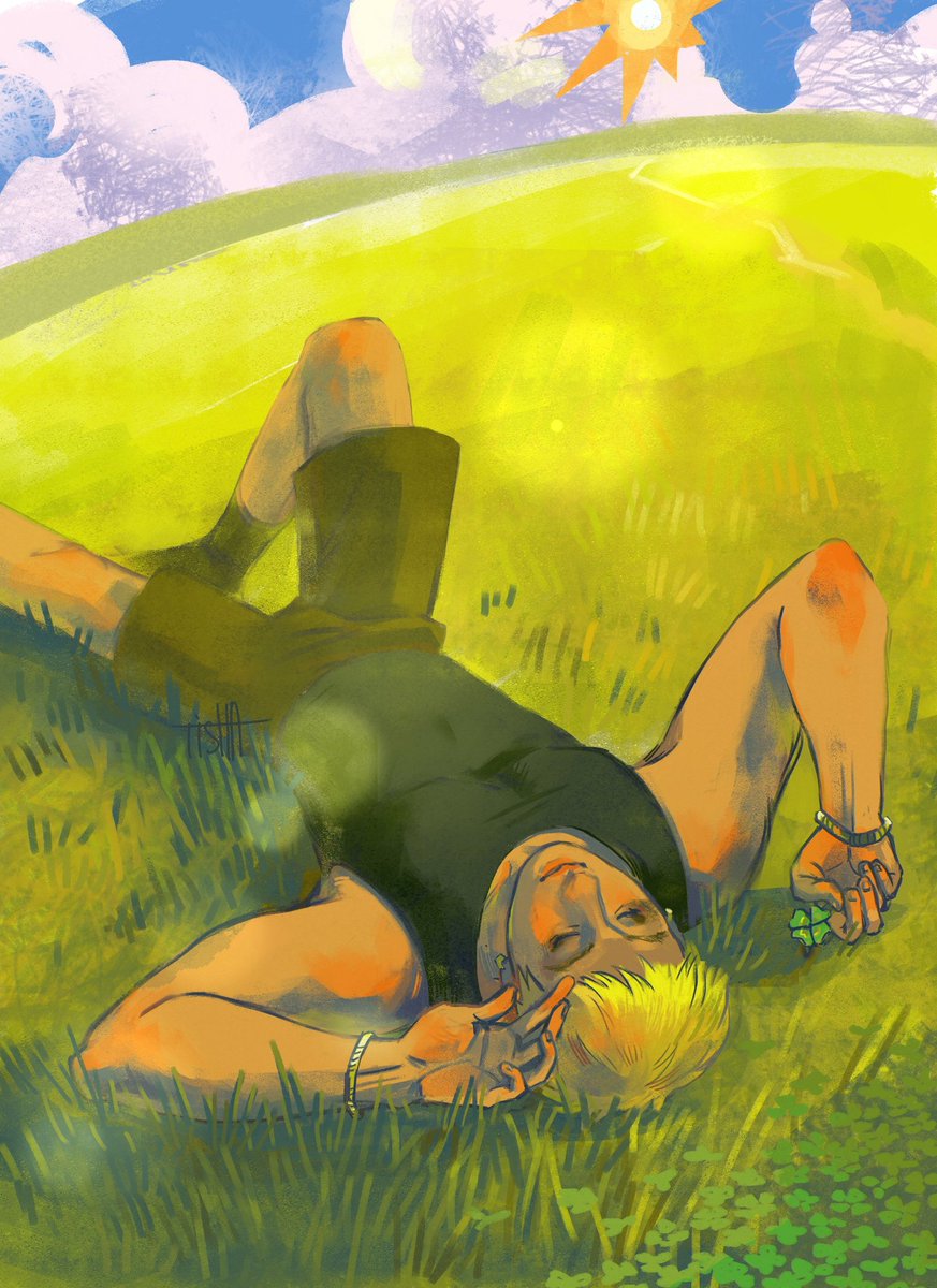 verbluzhatinka1's tweet image. If someone tells Chan to touch the grass, he now has an argument:

#StrayKids #BangChan #SKZ #skzfanart #chrisbang 
(It's hard to draw something like this when there are snowdrifts and -30°C outside but I did it haha)
Just want some summer!!!