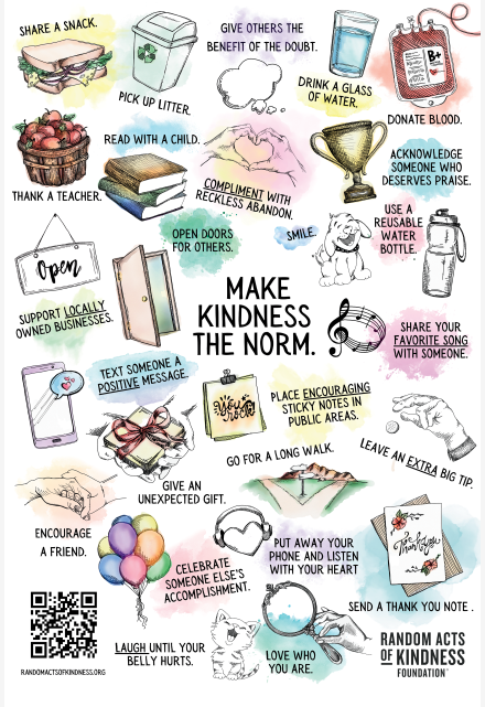 WBCMayor's tweet photo. Random Act of Kindness Day  2026  is tomorrow- Why not try some of these ideas to spread some  kindness and smiles tomorrow? https://t.co/d769qL7x9a