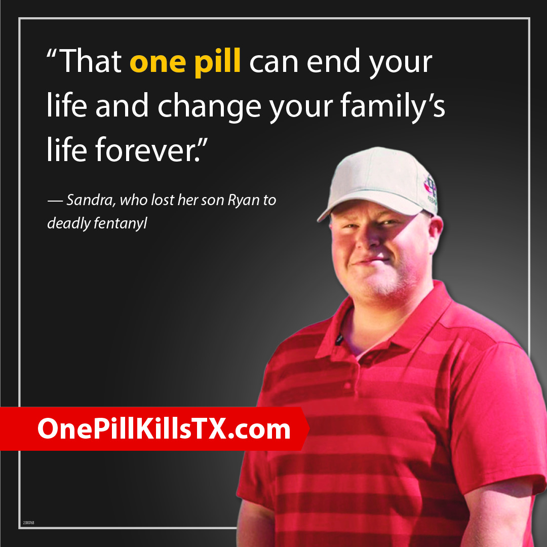 TxDPS's tweet photo. Fentanyl is a deadly synthetic opioid that’s taken the lives of far too many Texans. Learn about the dangers of this deadly drug to help save lives at https://t.co/gsK5C2lCcx.

#OnePillKills

@TexasHHSC https://t.co/3OrHtbHSGZ