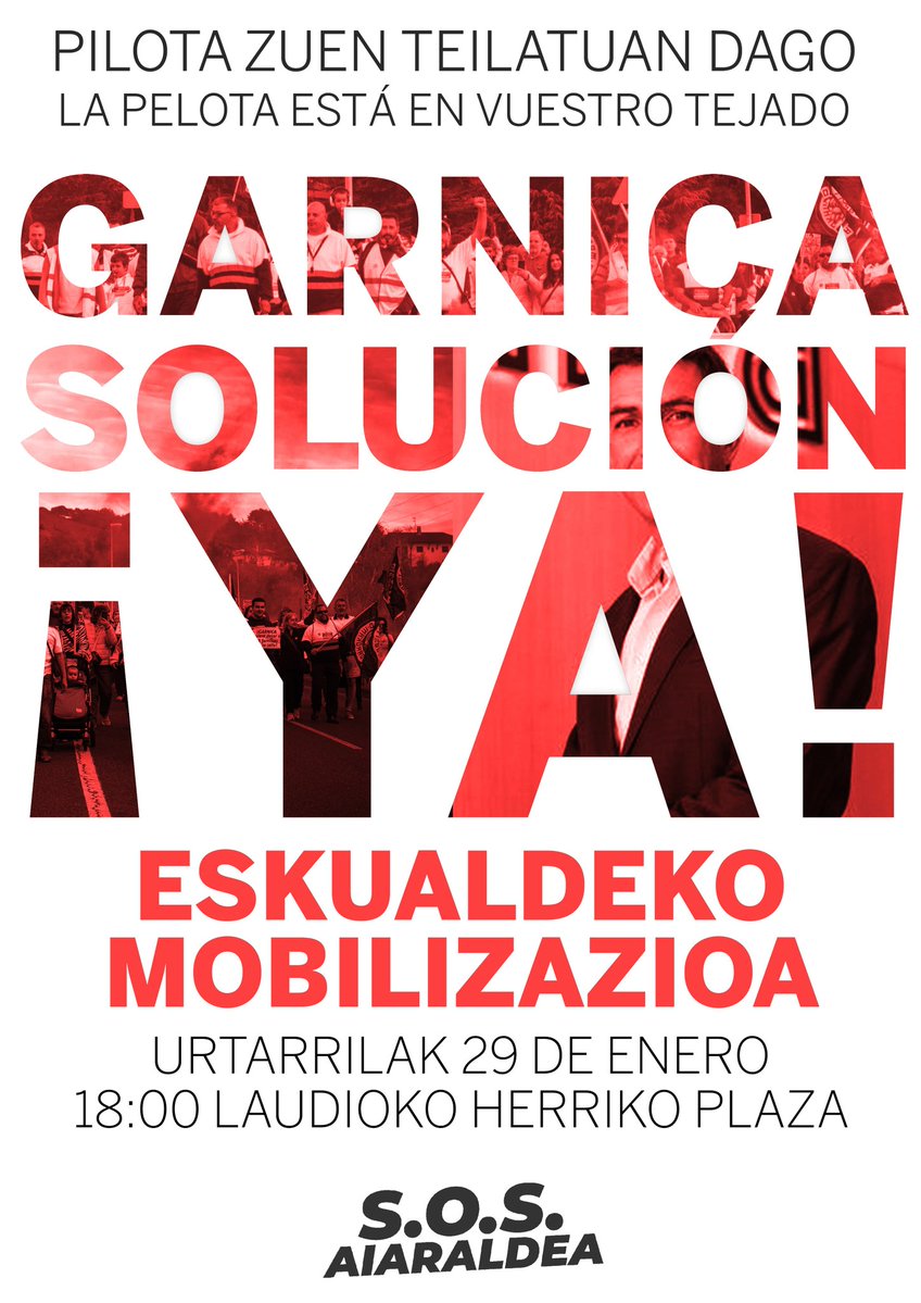 LABaiara's tweet image. 📢¡¡Garnica solución ya!!
@garnicaplywood

🔴Maderas Llodio Garnica borrokan!! 
➡️Urtarrilak 29 de Enero
18:00etan Eskualdeko Mobilizazioa

#SOSaiaraldea
#KaleratzerikEZ
#EnDefensaDelEmpleo
#PorElFuturoDeMaderasDeLlodio