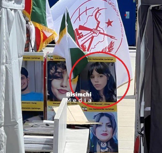 Reminds me of the time when MEK terrorists used Jenna Ortega as a "killed" Iranian protester in 2022 😂😭
