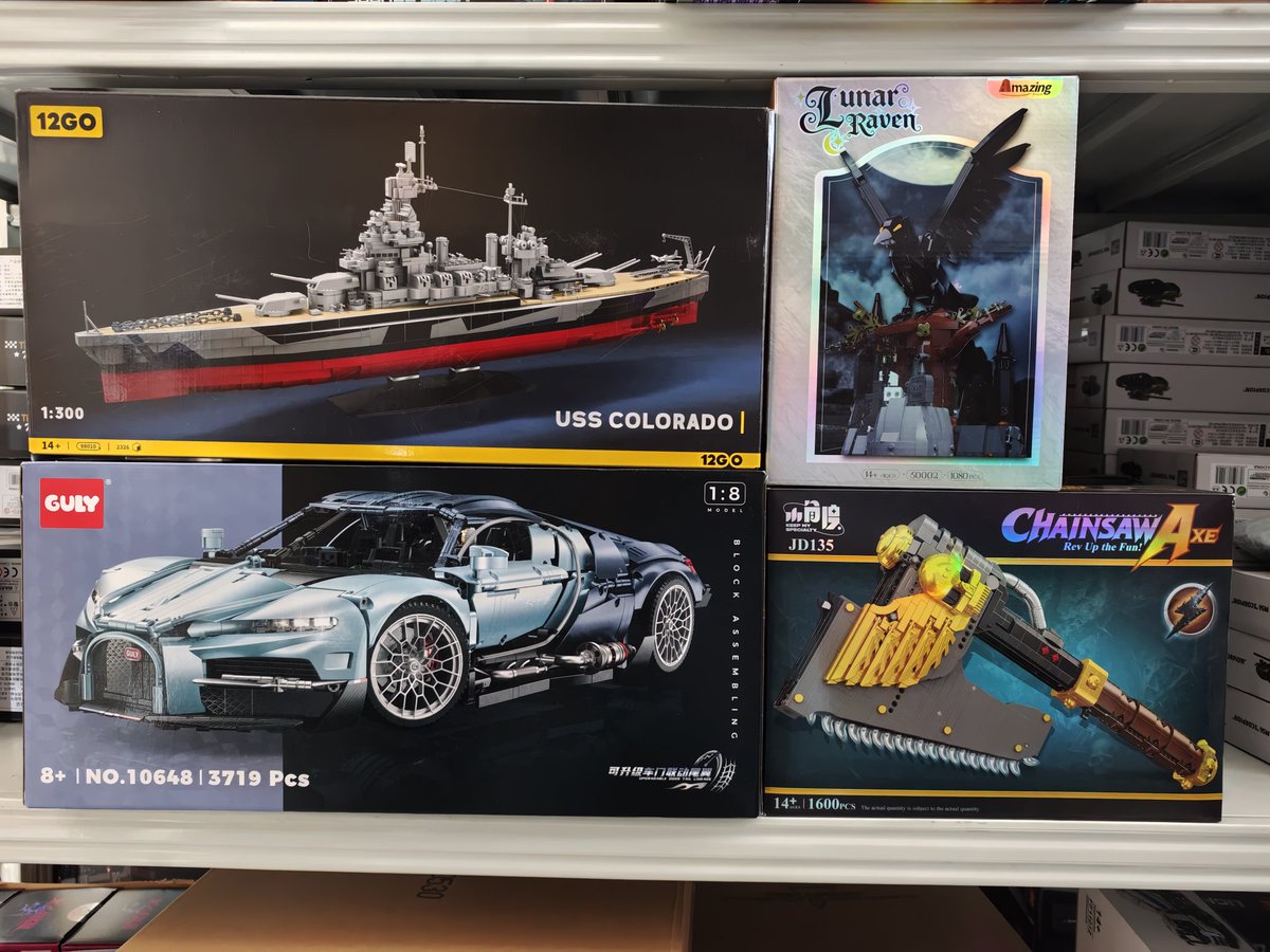 _YWOBB's tweet photo. Wow, a lot of cool sets are instock in YWOBB now, we'll try to supply more to our overseas warehouse, then friends can get them in better price with original box, hope friends like them and thanks for your support 😁👍👍

Here's the link👇
https://t.co/MTZEv3BtXt https://t.co/Xo8SVwhFr4