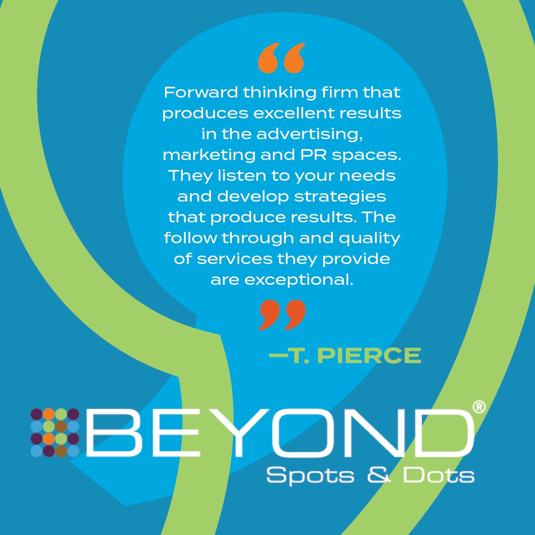 What we are to our clients:

✔️ Strategic
✔️ Attentive
✔️ Results-driven

Learn more: beyondspotsanddots.com