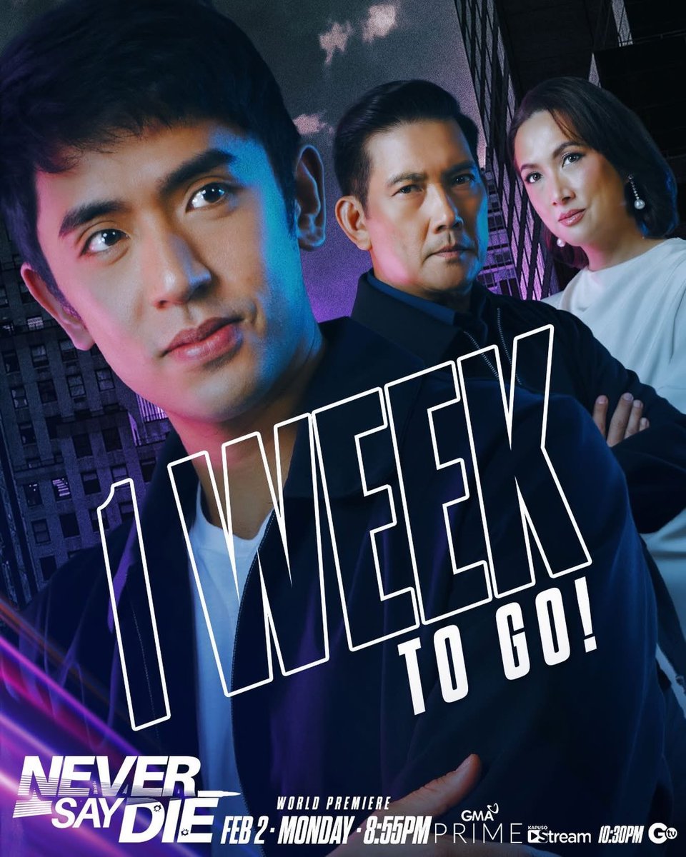 DavidTroopsOFC's tweet photo. The one-week countdown is on. 🔥 

#DavidLicauco | David Licauco 
#NeverSayDie #NeverSayDieGMA 
@davidlicauco 

Courtesy: GMA Network https://t.co/X0zRnYfEat