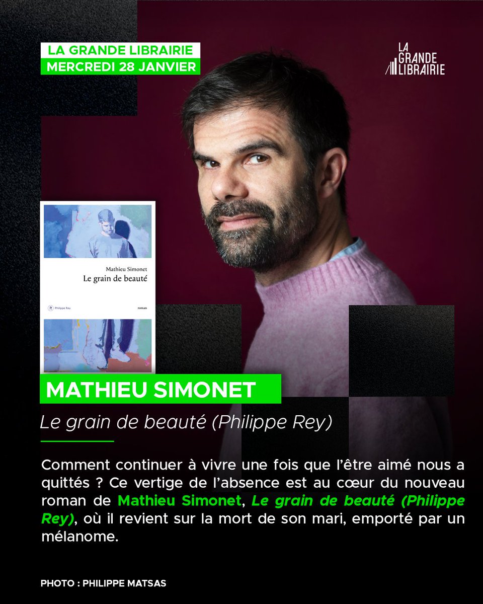 👉Cette semaine, La Grande Librairie fait le pari des mots, du risque et de la vie intense, envers et contre tout !
📚<a href="/ATrapenard/">Augustin Trapenard</a> reçoit J.M.G Le Clézio, Charlotte Casiraghi, Thomas Schlesser, Mathieu Simonet et <a href="/Chaillan_M/">Marianne Chaillan</a> !
📺Rdv mercredi 28 janvier à 21h05 sur France 5 !