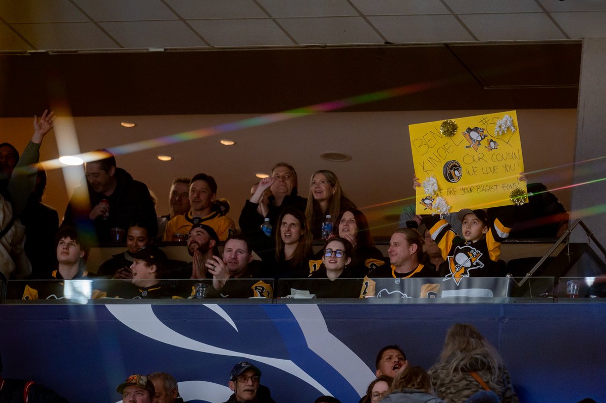 penguins's tweet photo. Ben Kindel and 192 of his closest friends and family 🫶

"Lots of people that have been part of my life for a long time and have helped me make it here. So, it's great. It’s about them just as much as it is myself."

More on last night's homecoming: https://t.co/8Emo2iwcTh
