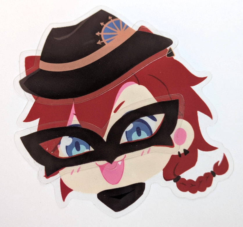 I made the stickers clear vinyl so you can dress up boss with the stickers if you like (^:
