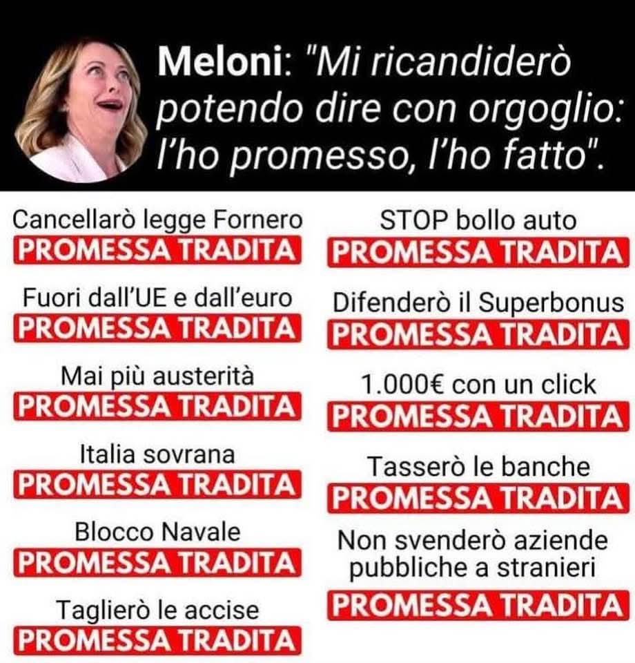 robertodimassim's tweet photo. @FratellidItalia @GiorgiaMeloni Ma che cazzo dici tu che ti ergi da quel piedistallo.
Stipendi e pensioni da fame.
Ricorda, che non tutto ciò che si pensa merita di essere pronunciato, soprattutto per amor della propria incolumità.
Sei il #NobeldellaBugia
#Occhio https://t.co/Fdqw3AZ20s