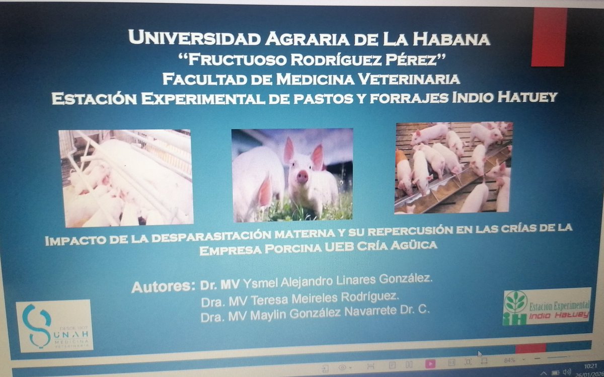 #MatancerosEnVictoria #Cuba #Cubanos de la Estación Experimental Indio Hatuey de <a href="/universidad_um/">Universidad de Matanzas</a> presentan importantes resultados en la Jornada Provincial de las Ciencias Veterinarias hoy 🙋‍♀️👨‍🔬❤️🇨🇺
