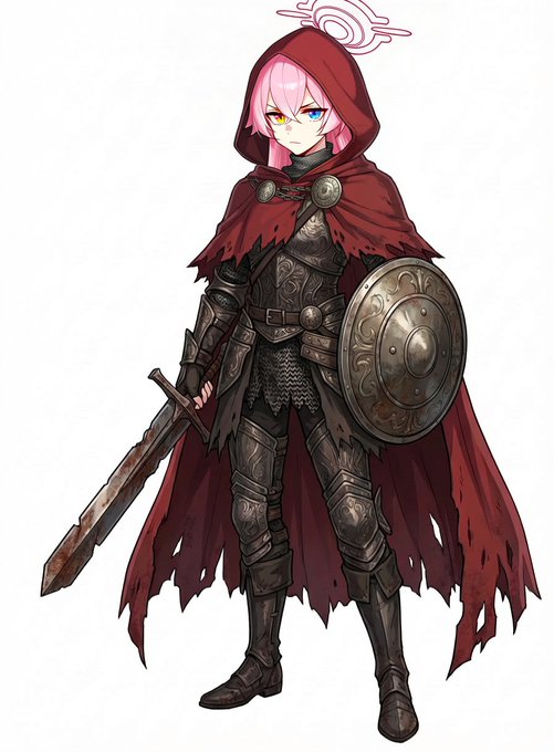 #フロムソフトウェア製ブルーアーカイブ 『ホシノ』 絵画世界の館の主、ユメを守ることを生業とする少女。元は奴隷であったというが……? 腐っていく一方の絵画世界を救うためには、絵の具が必要だ。同時に、今の絵を焼かねば救われない。無理難題とわかってはいるが、救いを求めて各地を奔走。