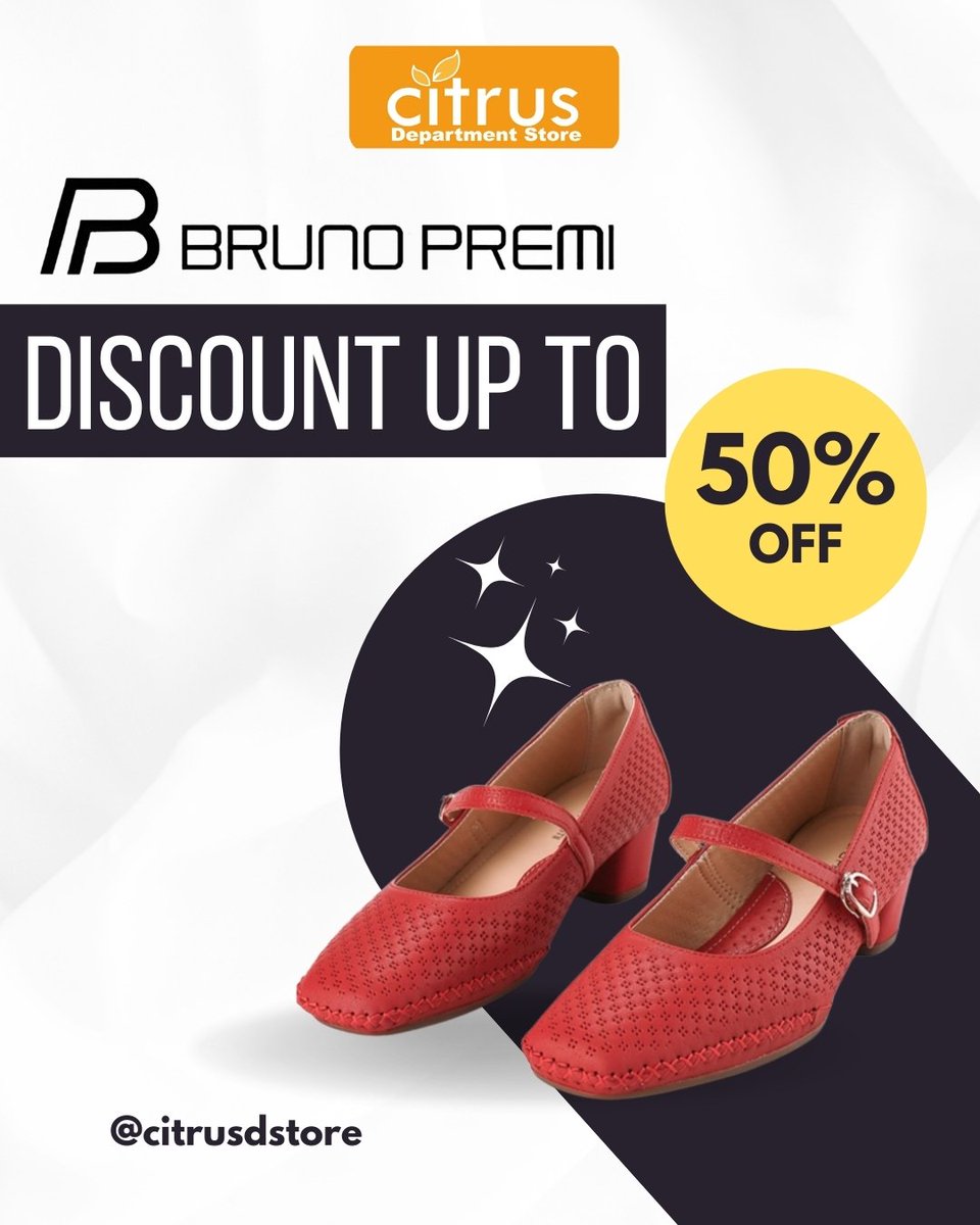 DISC UP TO 50% + SPEC. PRICE! 🔥
koleksi Bruno Premi yang elegan &amp; nyaman dipakai sehari-hari
diskon dan SPECIAL PRICE yg hemat! stok terbatas ya!
🛍️ Shop now &amp; look stylish for less!

#BrunoPremi #CitrusDeptStore #SpecialPrice #DiscountUpTo50 #BotaniSquareMall #DmallDepok