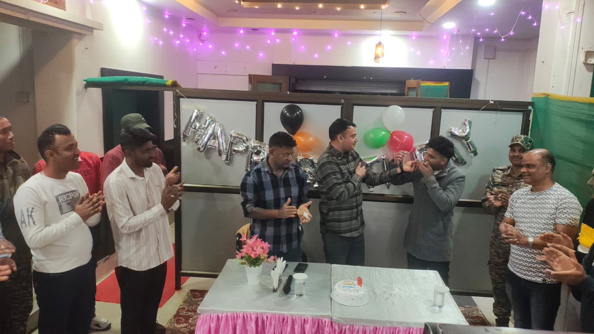 With great enthusiasm, Dett/152 Bn CRPF, Imphal West, Manipur, celebrated the birthday of CT/GD Narender Kumar. Such moments of togetherness reinforce camaraderie, morale, and the true spirit of the force. 🎉💪🇮🇳