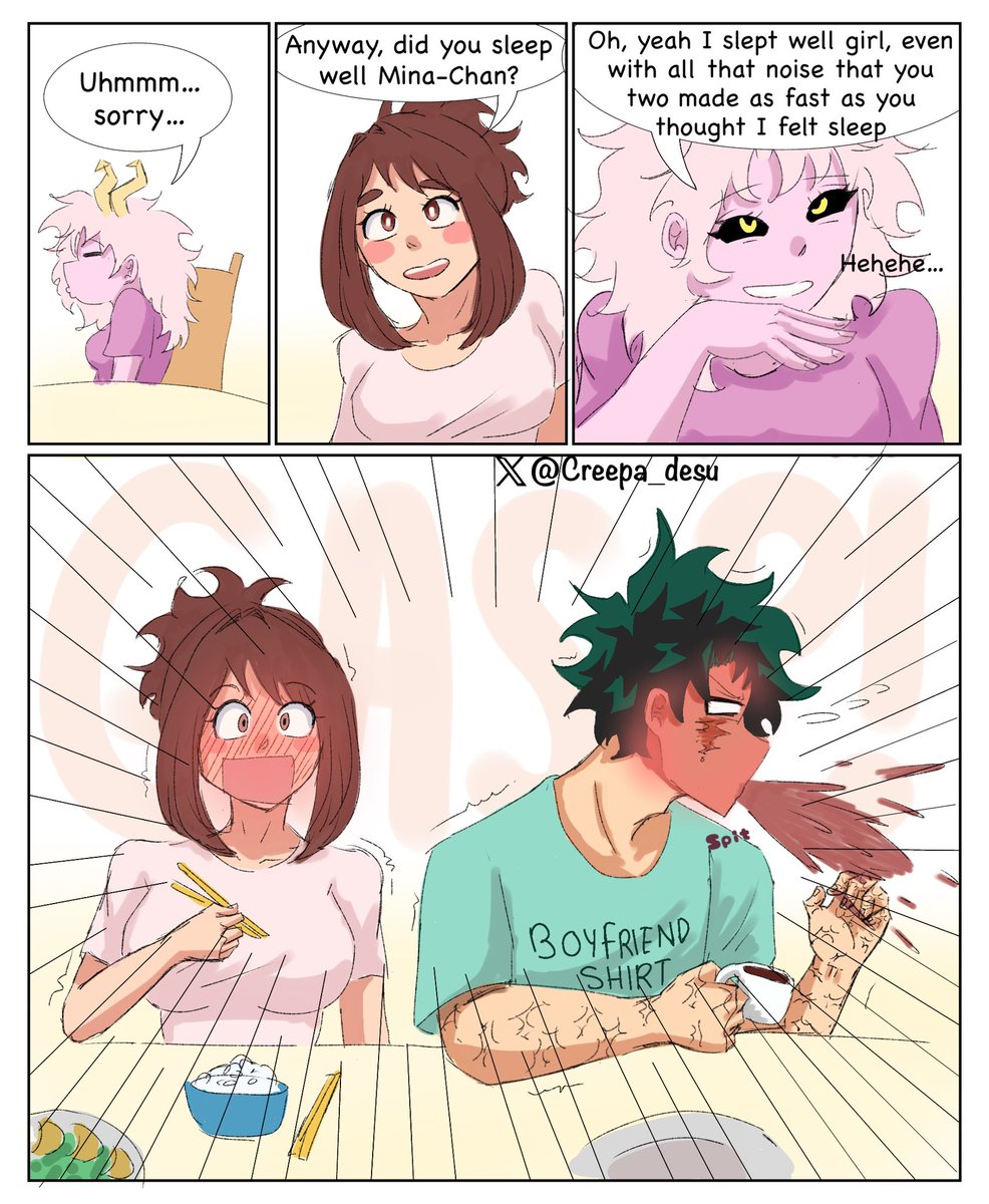Creepa_desu's tweet image. HIIIIII, I’m still alive 🫠

* shakes the cobwebs off her Twitter profile*

#izuocha #IzukuMidoriya #OchakoUraraka #MHA #BNHA