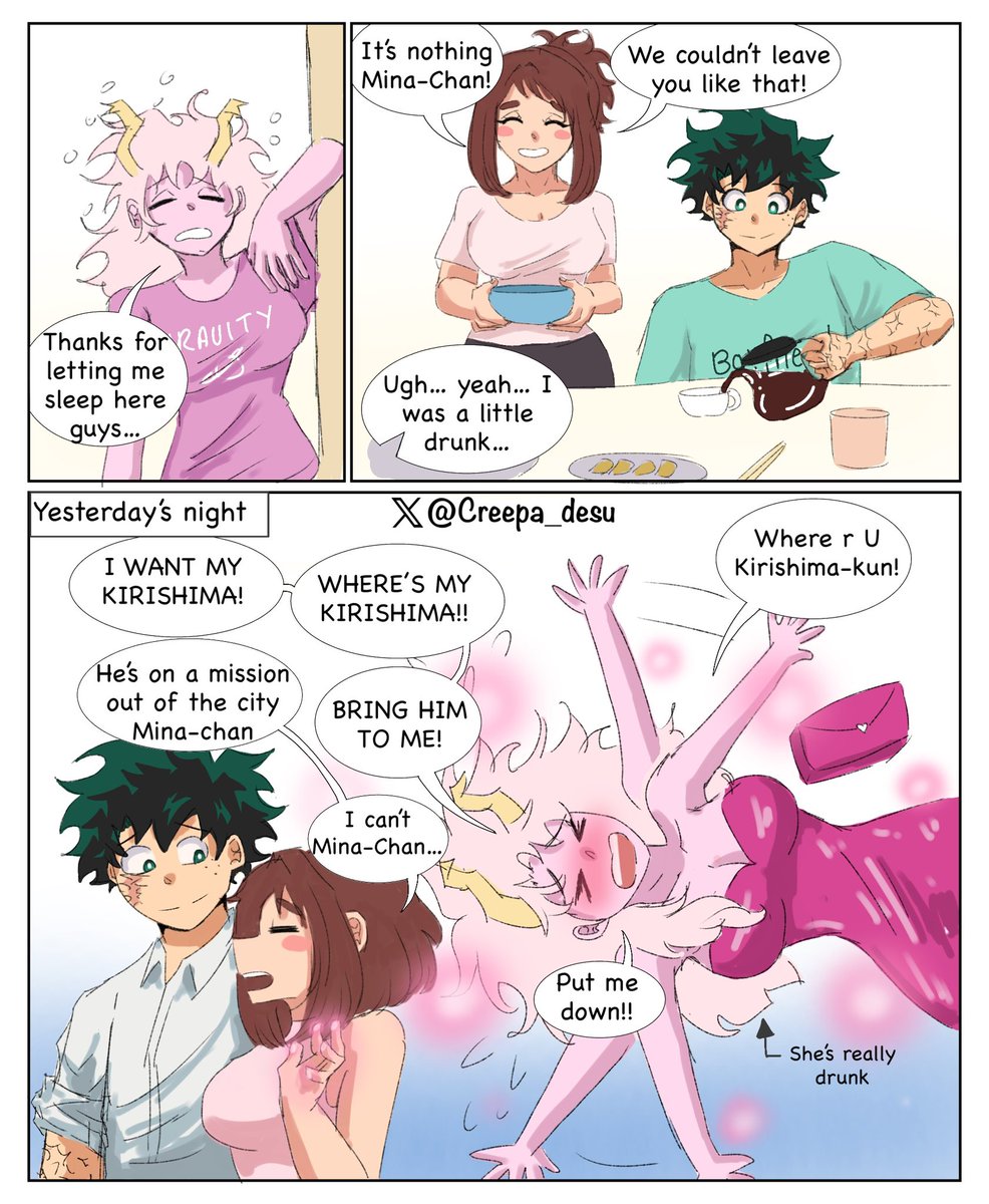 Creepa_desu's tweet image. HIIIIII, I’m still alive 🫠

* shakes the cobwebs off her Twitter profile*

#izuocha #IzukuMidoriya #OchakoUraraka #MHA #BNHA