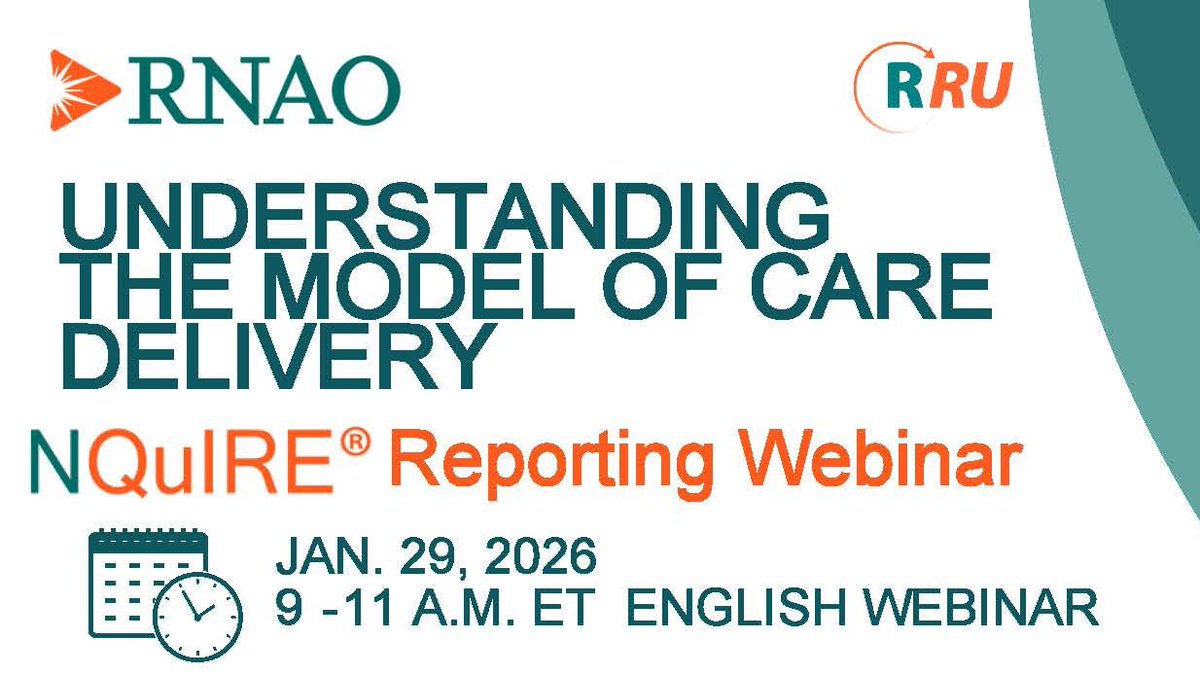 RNAO_RRU's tweet photo. 🌍 BPSO National and International partners are invited to join the RNAO NQuIRE® webinar on Understanding the Model of Care Delivery on Jan 29, 2026 (9–11 AM ET).
Explore the MOCD indicators and implementation strategies.
👉 Contact RNAO to learn more.
#RNAO #BPSO #NQuIRE @RNAO https://t.co/bnPEaiziuu