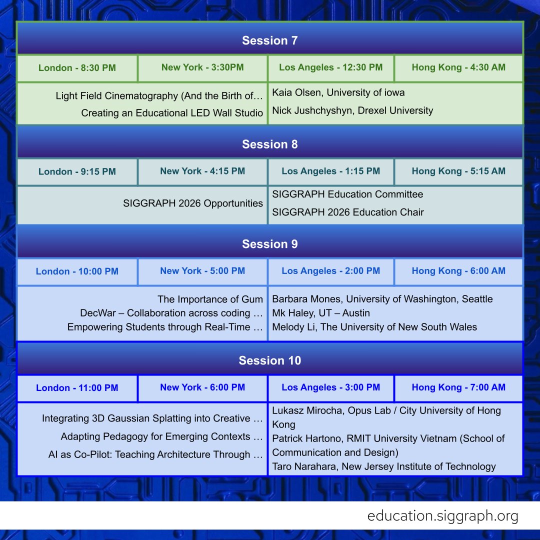 ACM SIGGRAPH Education Committee tweet media