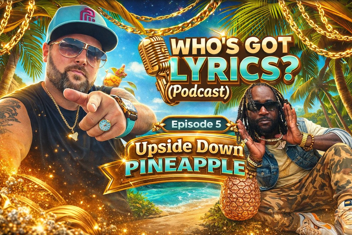 "Upside Down Pineapple" 🍍 Episode 5 
Who Got Lyrics? (Podcast) 🎙️
With J Rag &amp; Montana Blak 
youtube.com/JRagMusic 

#UpsideDownPineapple #Podcast #WhoGotLyrics #jRag #MontanaBlak #MindScApe #Entrrtainment #Music #NewMusic #Love #Relationships #Drake #AdinRoss #NickiMinaj