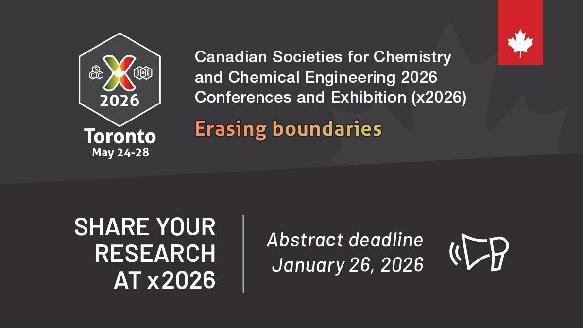 🚨 The portal for the #x2026 Conference closes tonight (Jan 26) at 11:59 PM ET. Join researchers &amp; leaders from academia, industry, and government in Toronto, May 24–28, 2026, to share your work and advance the chemical sciences. Submit your abstract now! buff.ly/TpO6dK4